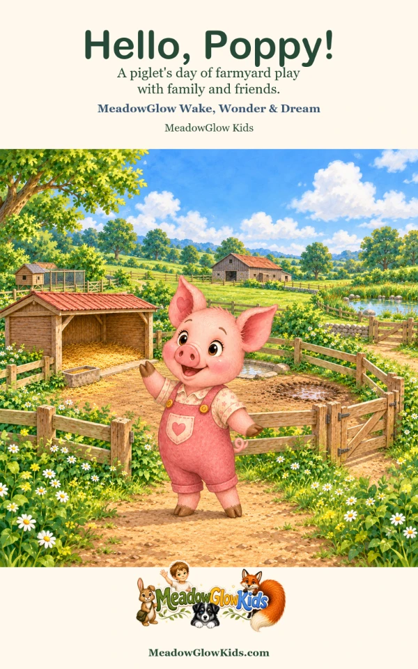 Hello, Poppy! Poppy the piglet plays on a sunny farm.