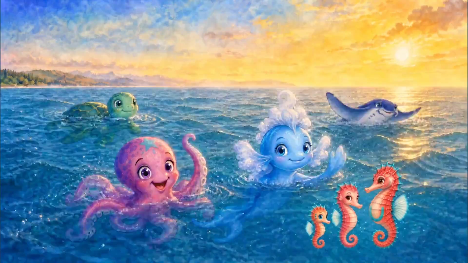 MeadowGlow Kids ocean friends