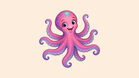 Watercolor illustration of Ozzie in a front-facing full-body pose